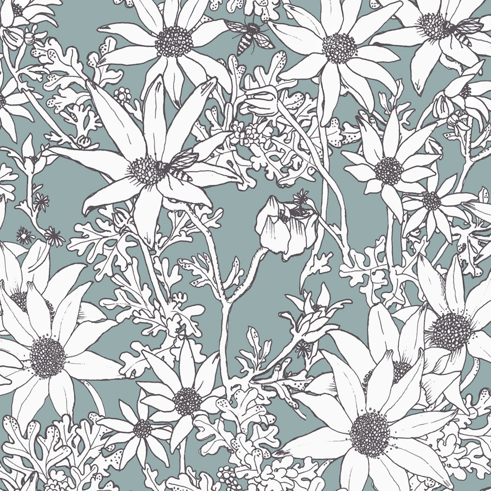The Scenic Route Flannel Flowers Sage Pre-Order End June Delivery