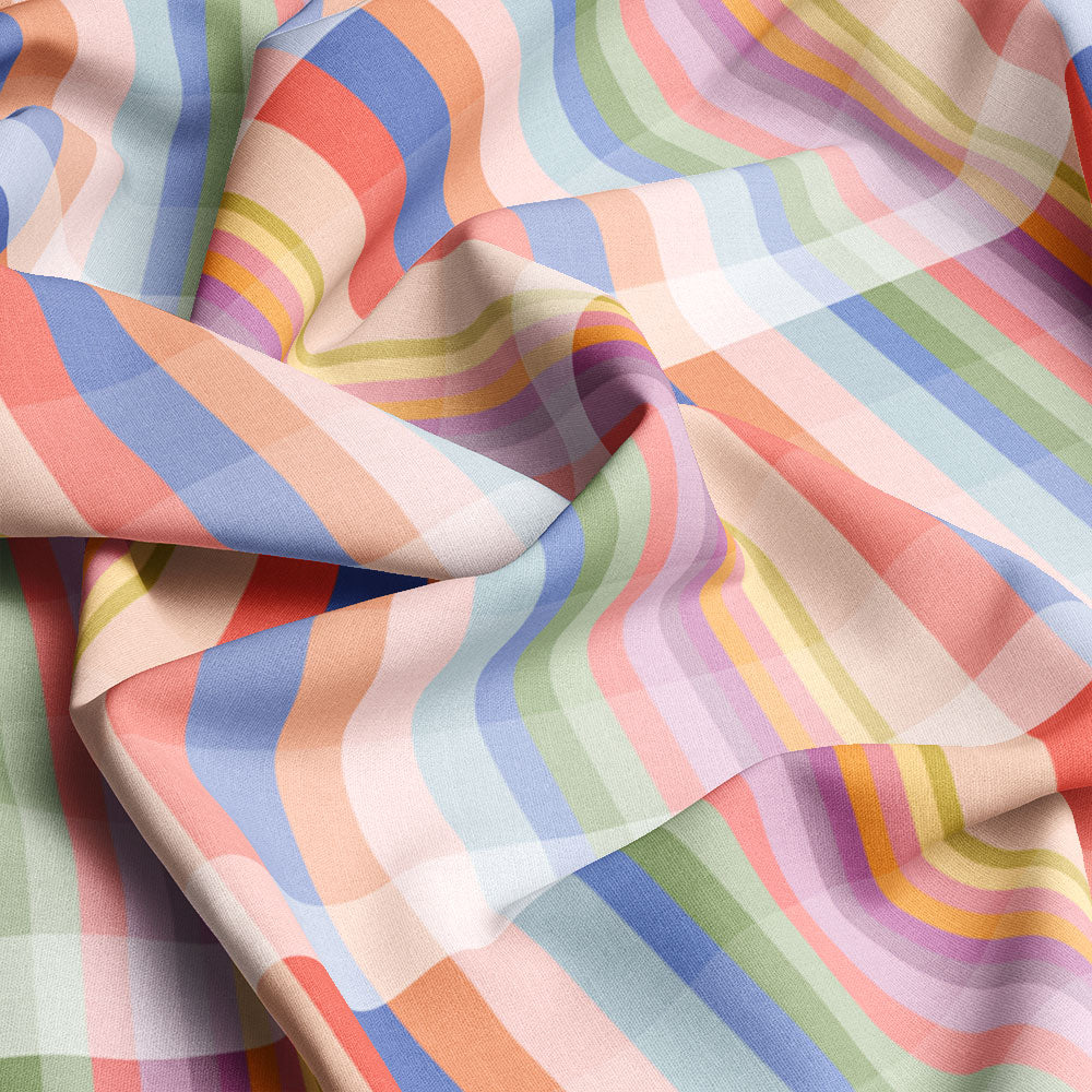 Nerida Hansen Gradient Stripe Tencel Linen - Australian Printed