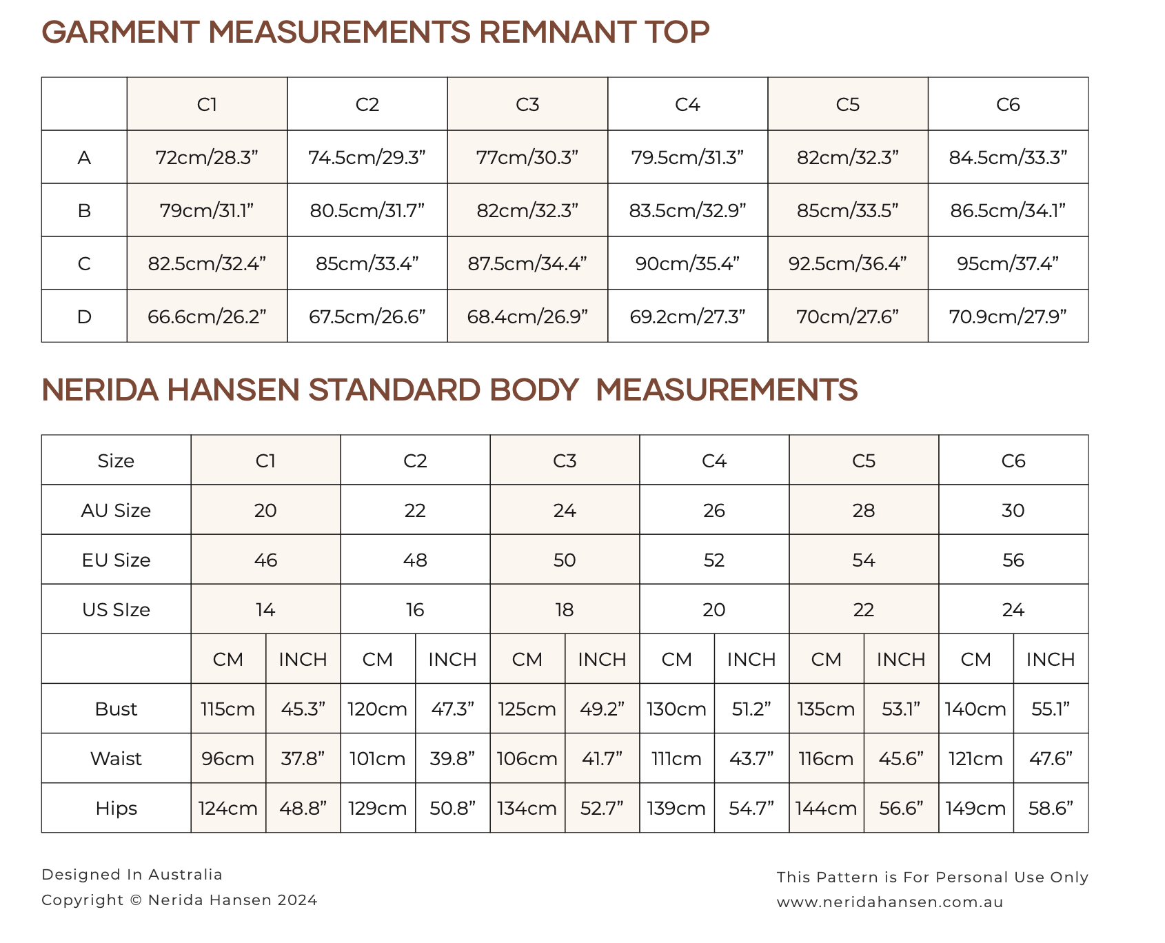 Remnant Top Sewing Pattern Curve