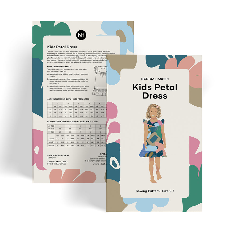 Kids Petal Dress Sewing Pattern