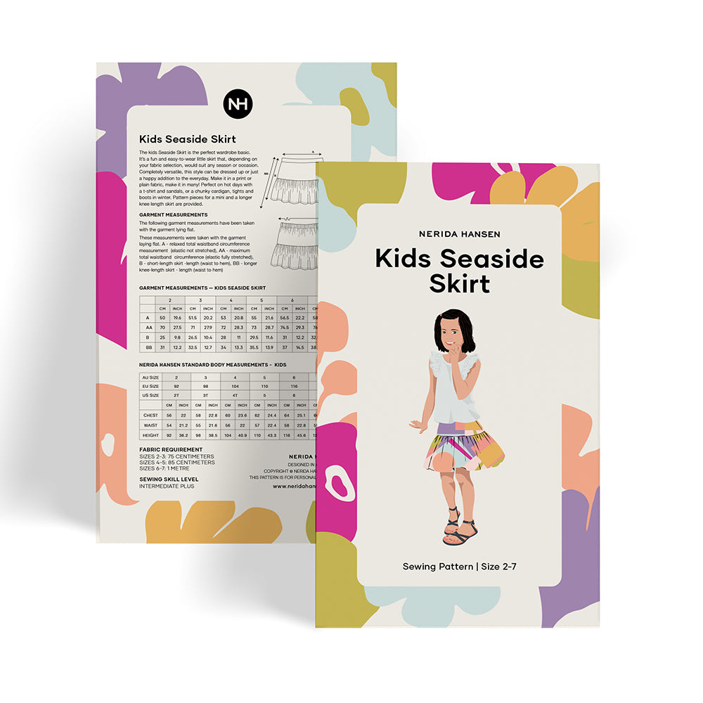 Kids Seaside Skirt Sewing Pattern