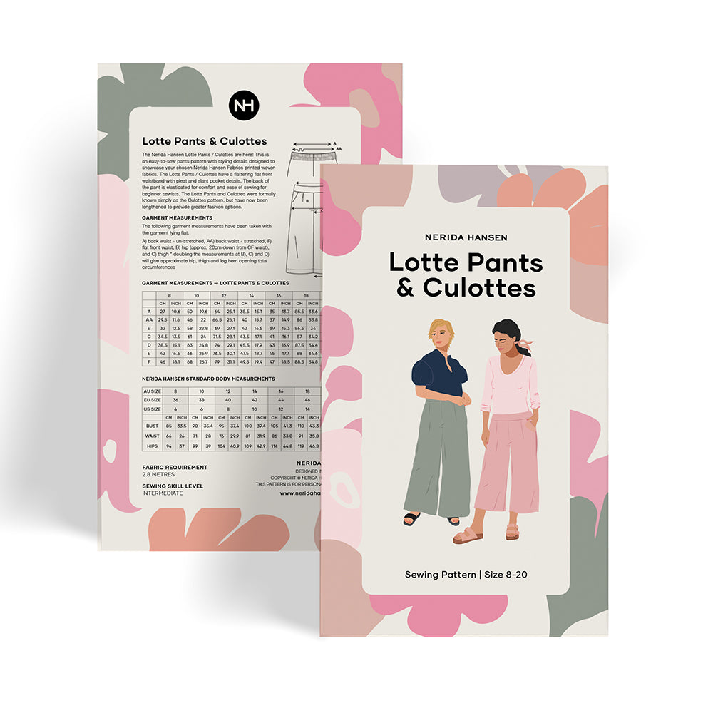 Lotte Pants & Culotte Set Sewing Pattern