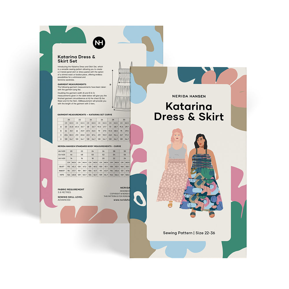 Katarina Dress and Skirt Sewing Pattern Curve